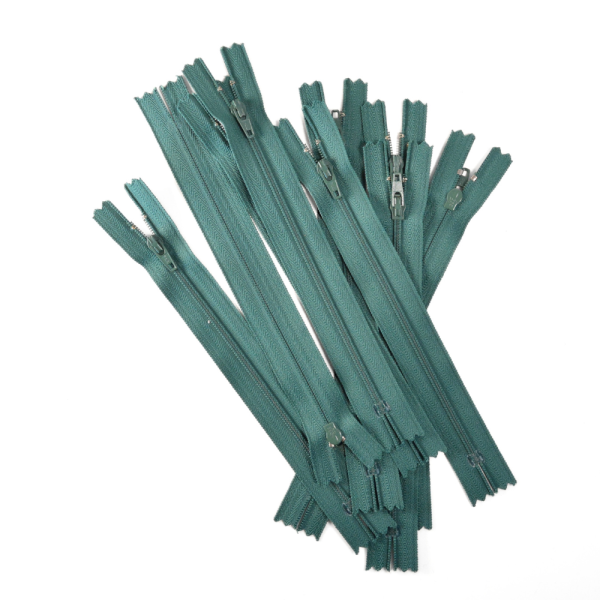 [FIN DE SÉRIE] Lot Fermetures à glissières – Vert 18 cm