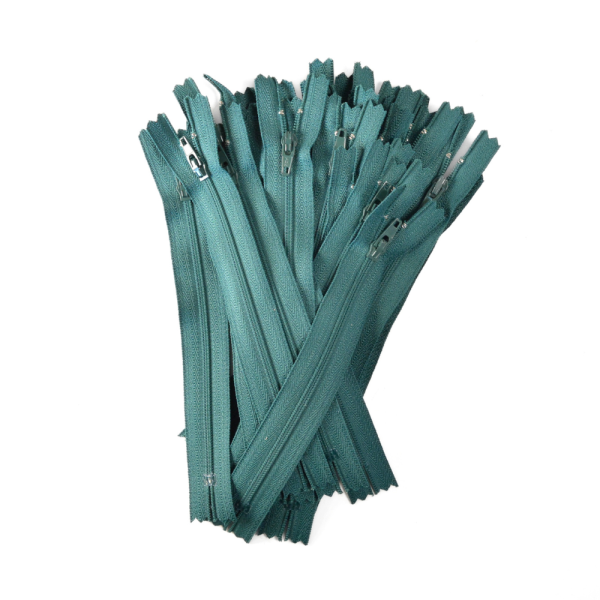 [FIN DE SÉRIE] Lot Fermetures à glissières – Vert 16 cm