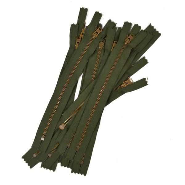 [FIN DE SÉRIE] Lot Fermetures à glissières – Vert 20 cm