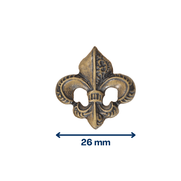 Fleur de lys Vieux laiton