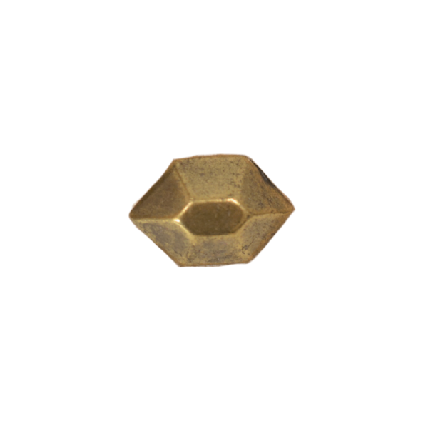 Hexagone vieux laiton