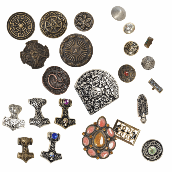 Lot de conchos à riveter