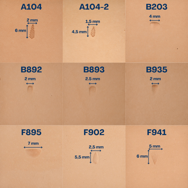 Lot Eden – Kit de 11 Matoirs de Repoussage Cuir