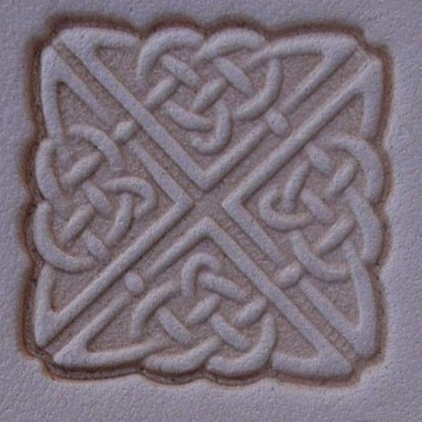 Matoir cuir « 3D » carre celtique