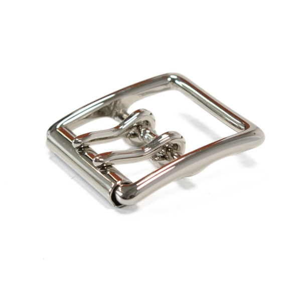Boucle double ardillon à passant – Nickel – 40 mm – MB0910RDA