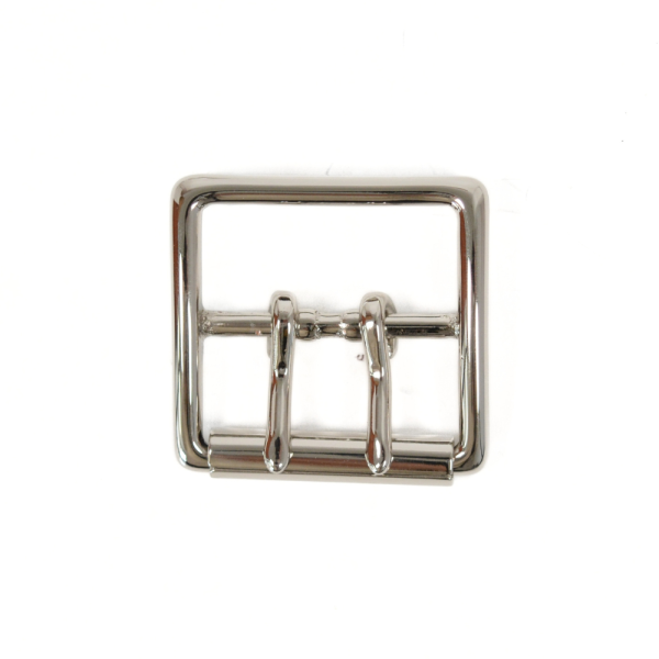 Boucle double ardillon à passant – Nickel – 40 mm – MB0910RDA