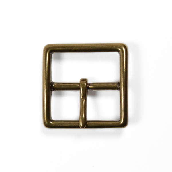 Boucle laiton massif finition vieux laiton 35 mm