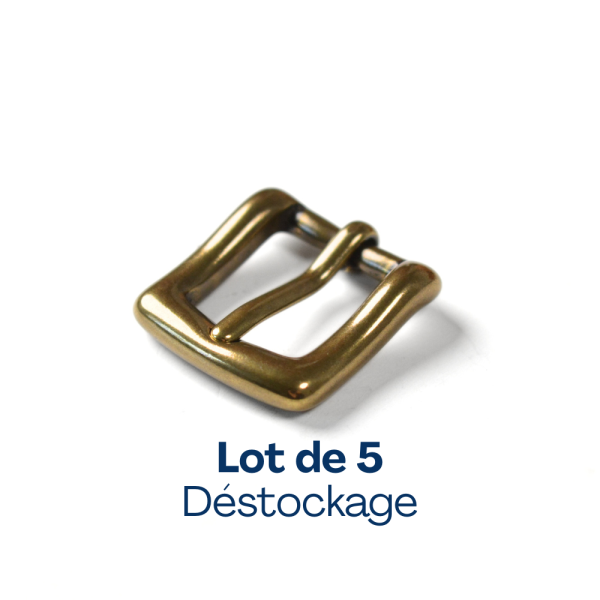 [FIN DE SÉRIE] Boucle – Vieux laiton – 15  mm – MB7124