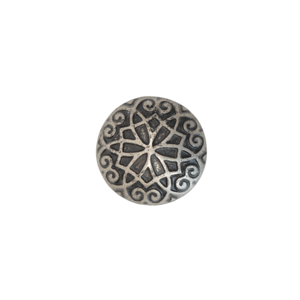 Nœud gothique vieil argent 25 mm