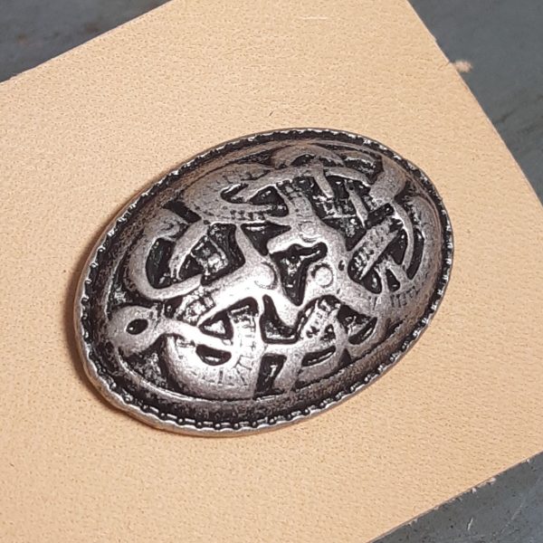 Oval de Midgard argent vieilli